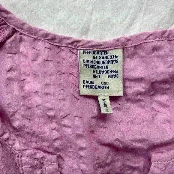 Baum Und Pferdgarten Mellony Ruffle Sleeve Orchid/Pink Blouse Size M - Picture 5 of 9